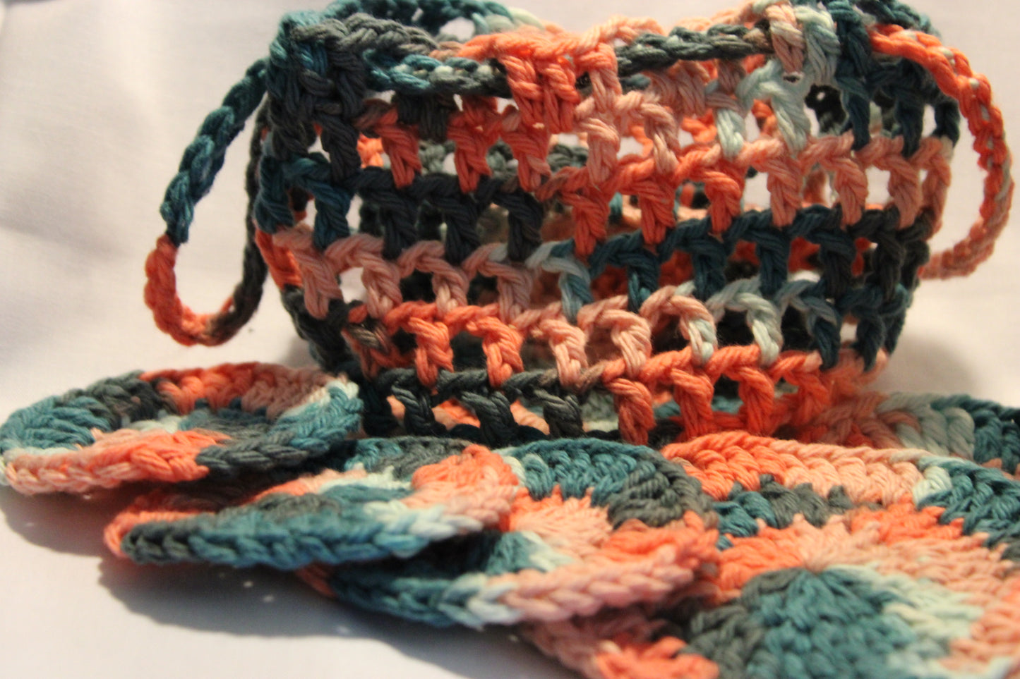 Cotton Pads and Soap Bag