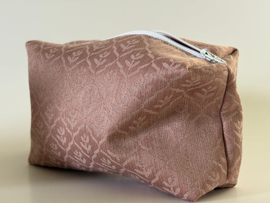 Pink lined Zipper Pouch