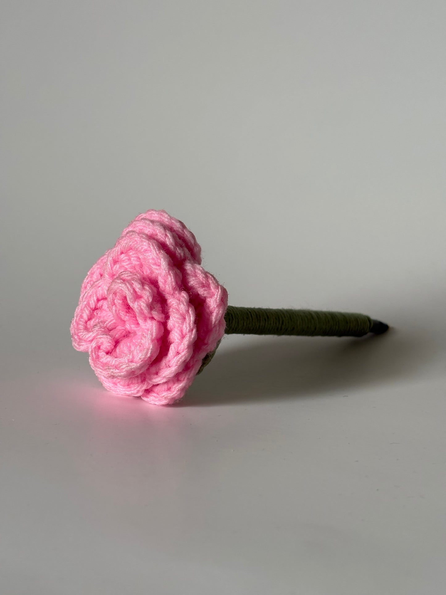 Crocheted Flower Pen